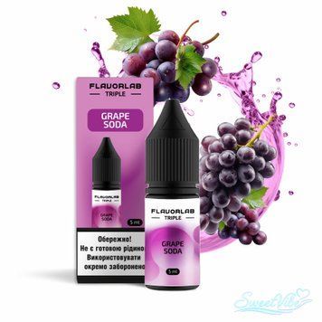 FlavorLab Triple 10 ml 65 mg (Grape Soda) 10002 фото