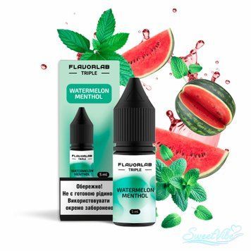 FlavorLab Triple 10 ml 65 mg (Watermelon Menthol) 10008 фото
